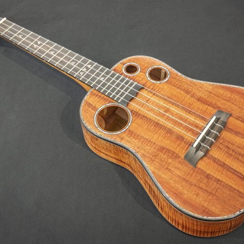 I'Iwi Master Series Tenor Curly Koa w/ Gold Label